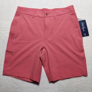 Walter Hagen P11 Performance Shorts Mens 30 Pink Rouge NWT 9" Ins. Stretch Golf